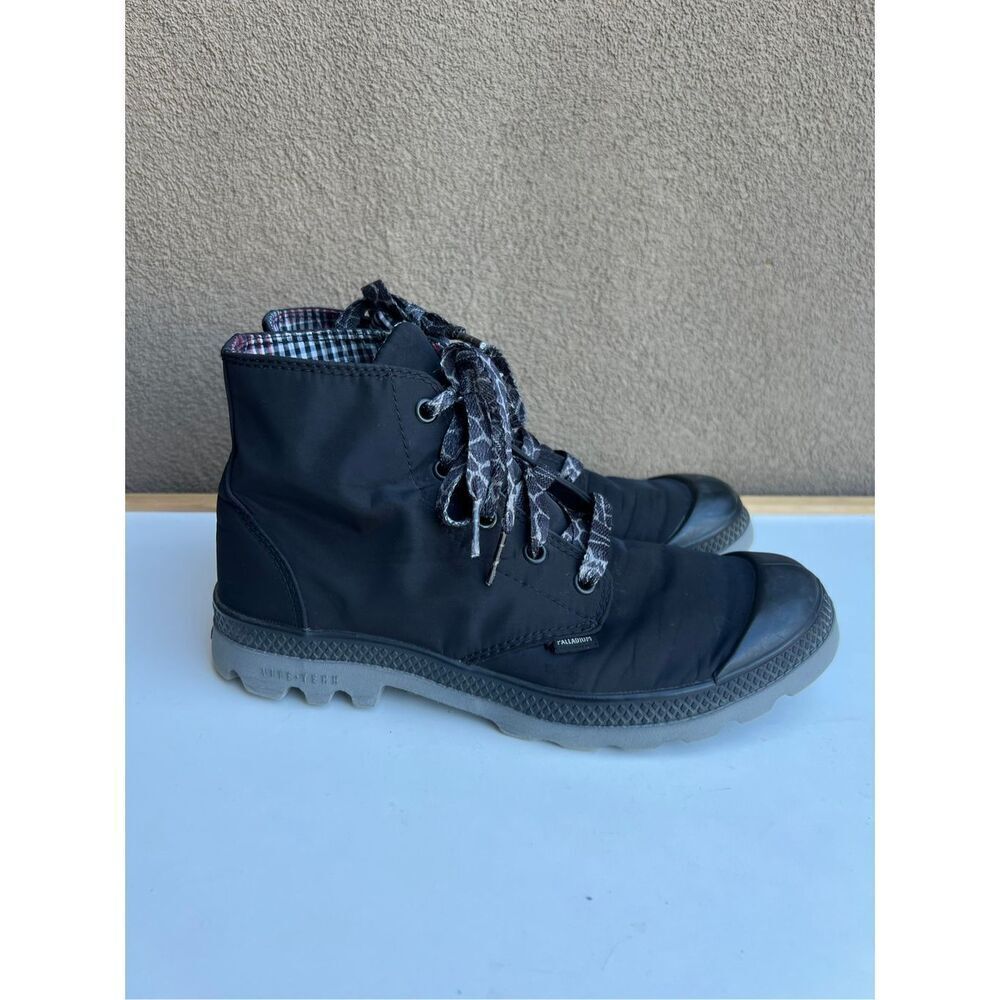 Palladium Waterproof Shoes Boots High Lightweight Black Womens Sz 7 Pampa Puddle